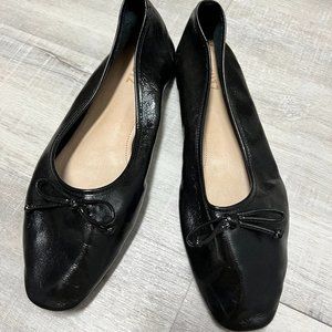 SCHUTZ BALLET SLIPPERS - BLACK - SIZE 10